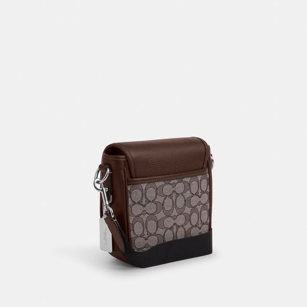 NWT Coach Outlet Lucas Crossbody Bag In Signature Jacquard - Picture 2 of 5